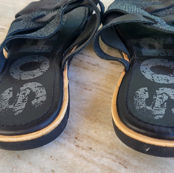 Sorel Womens Ella Black Woven Slide Sandals Size 11 - Picture 6 of 9
